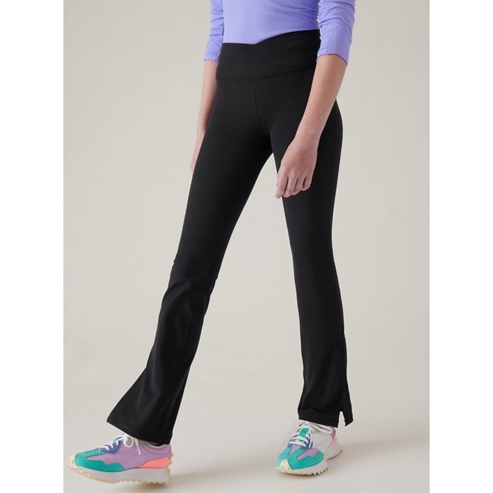Athleta Girl Transcend Crossover Pants Size XL - 14 Bootcut with Slits